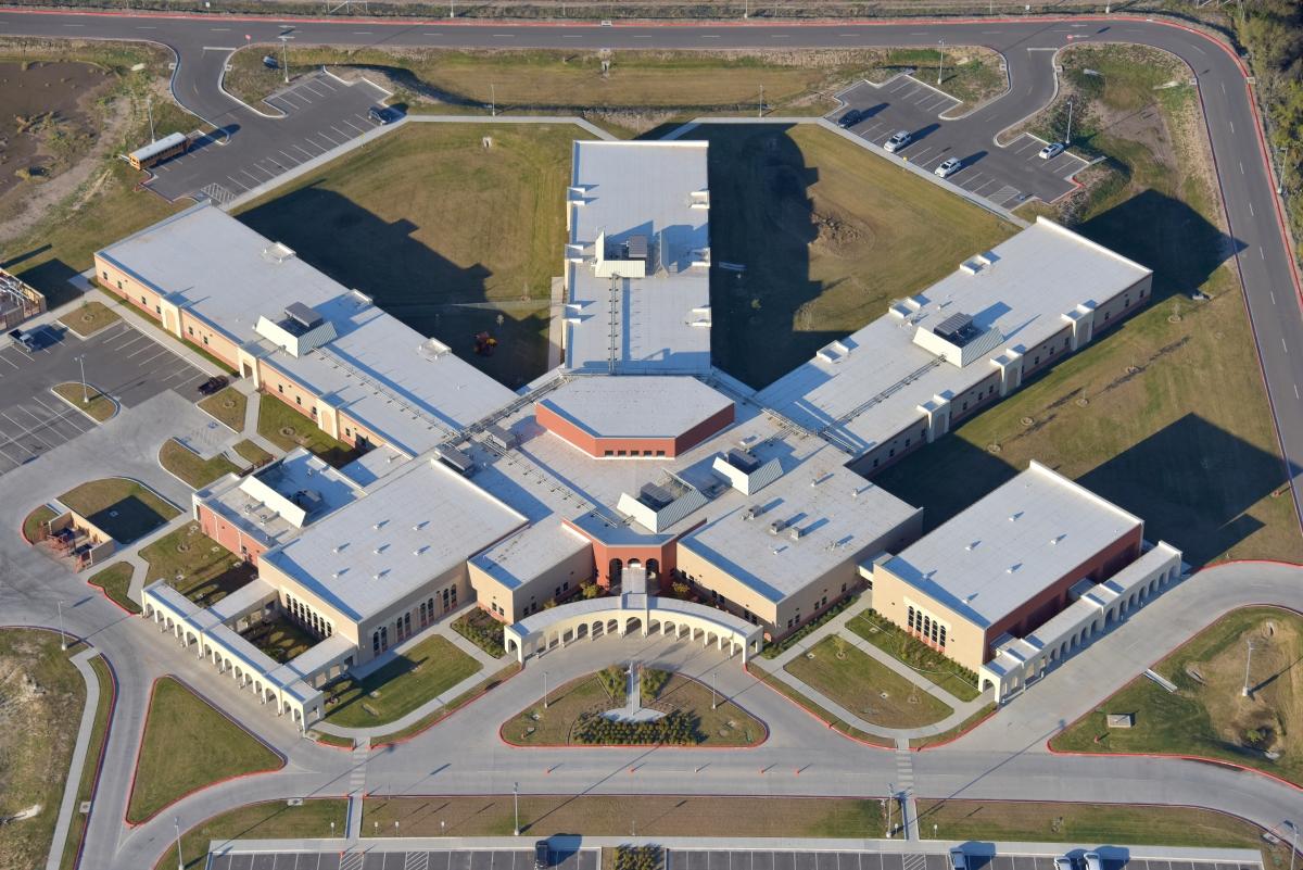 PVC single-ply membrane on a commercial roof